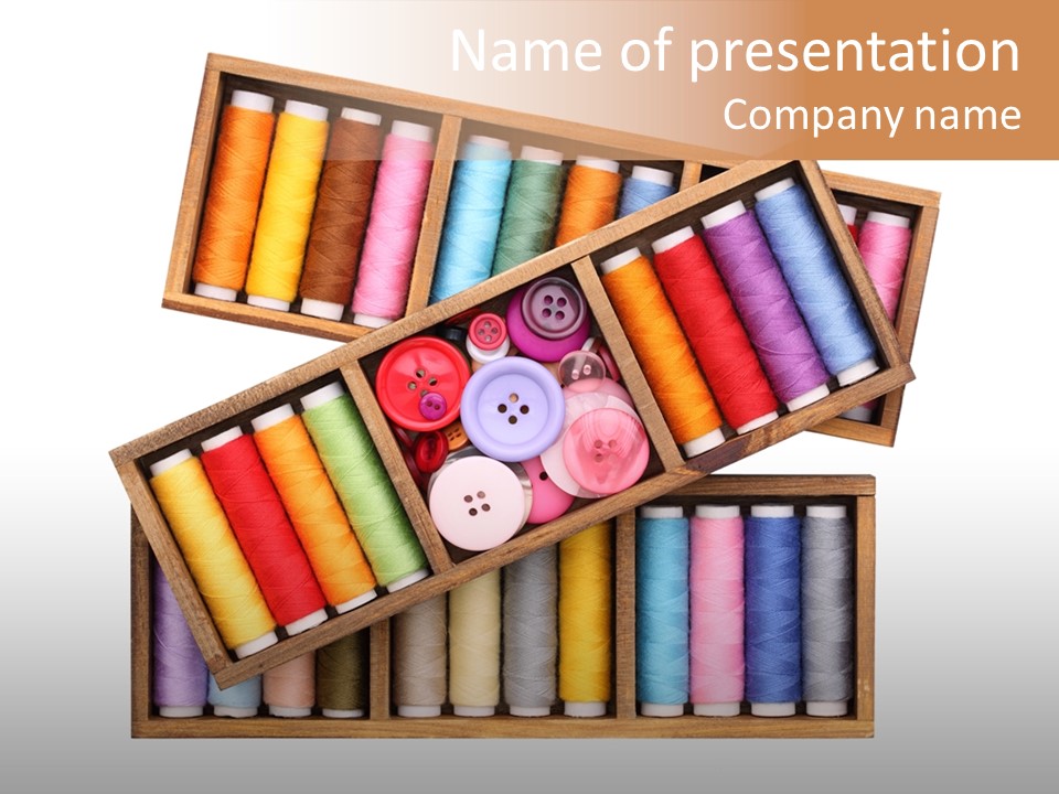 Roll Wood Color PowerPoint Template