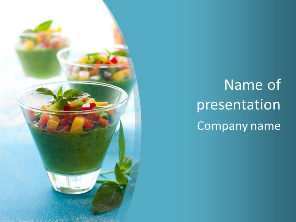 Vertical Food Cold PowerPoint Template