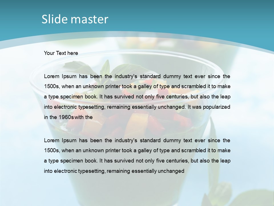 Vertical Food Cold PowerPoint Template