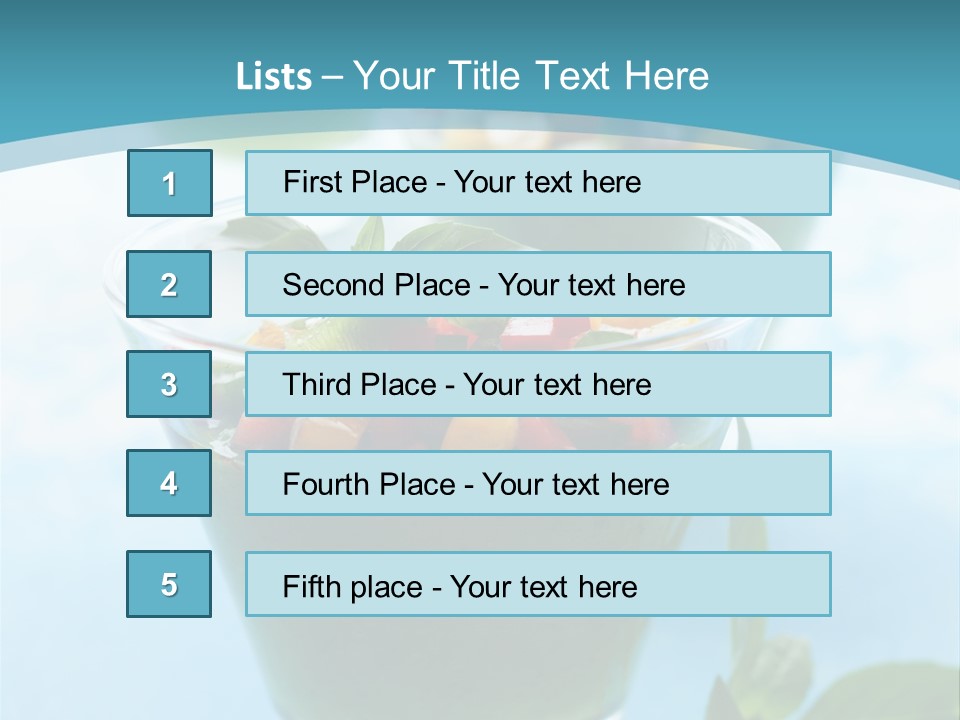 Vertical Food Cold PowerPoint Template