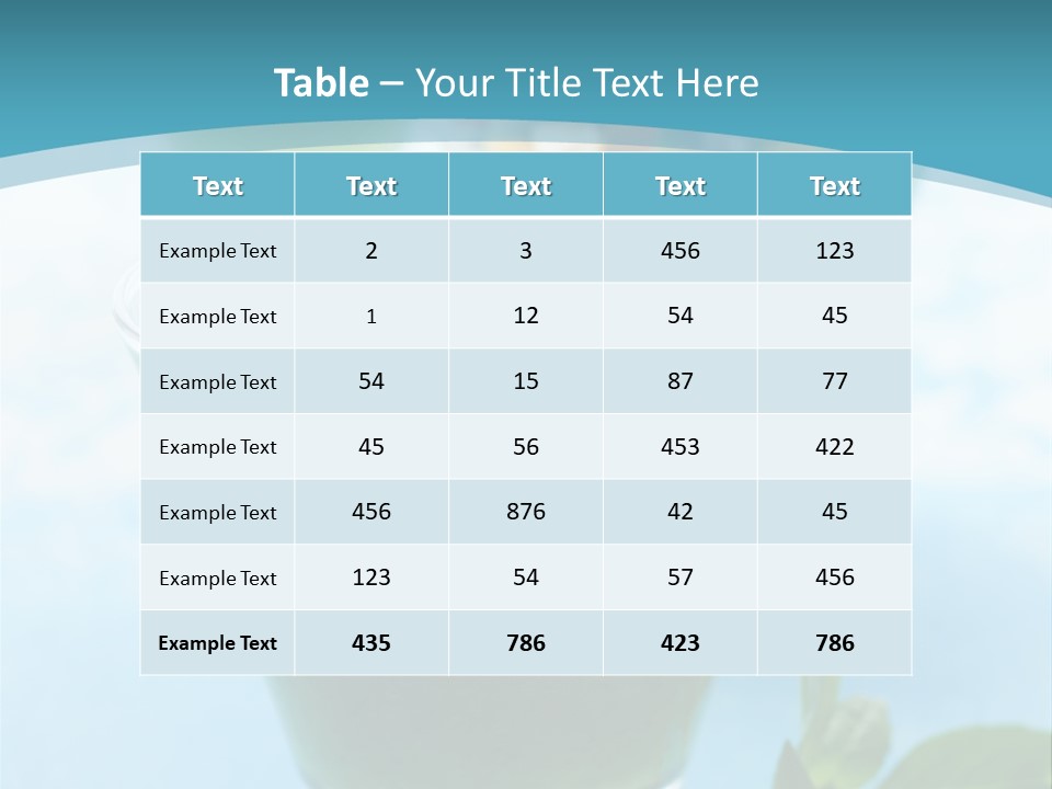 Vertical Food Cold PowerPoint Template