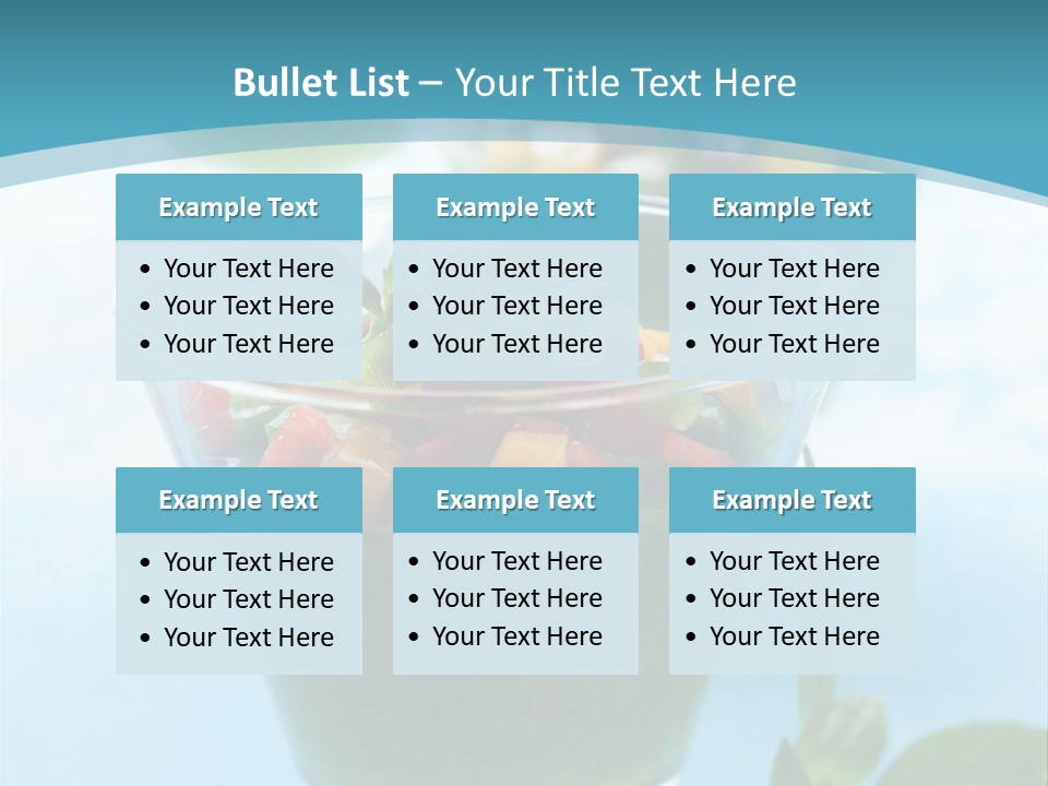 Vertical Food Cold PowerPoint Template