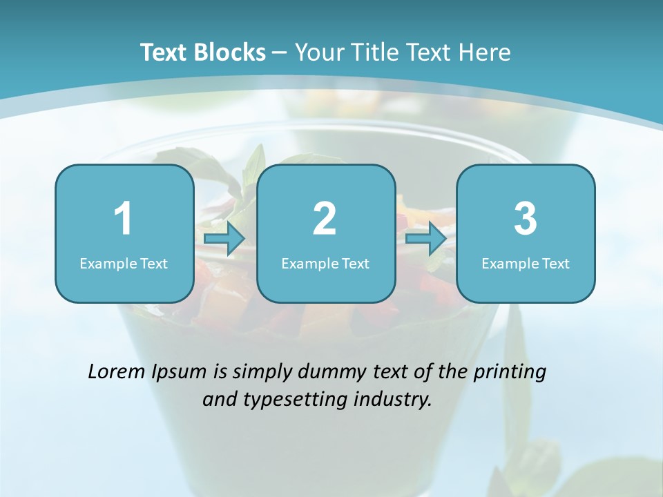 Vertical Food Cold PowerPoint Template