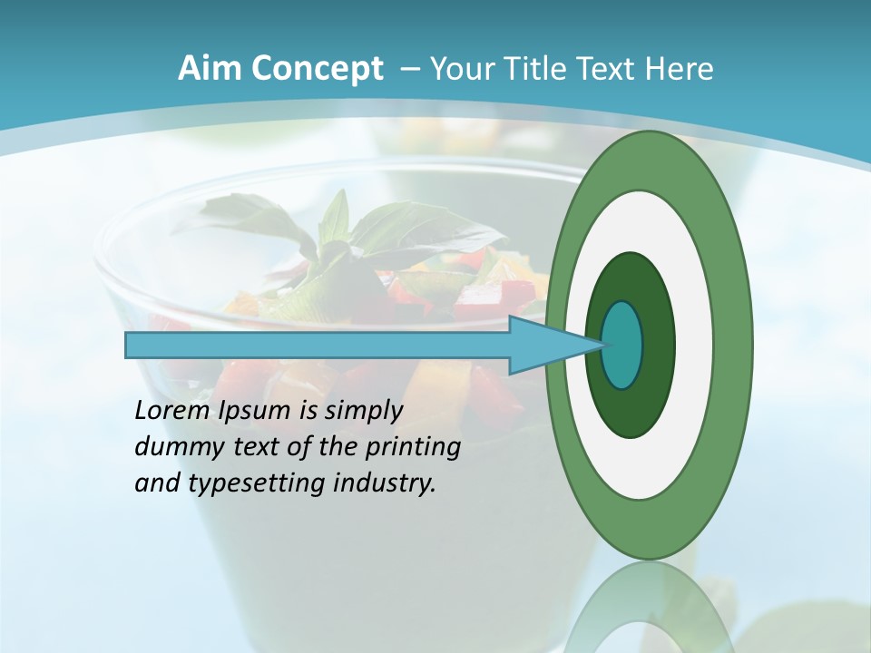 Vertical Food Cold PowerPoint Template