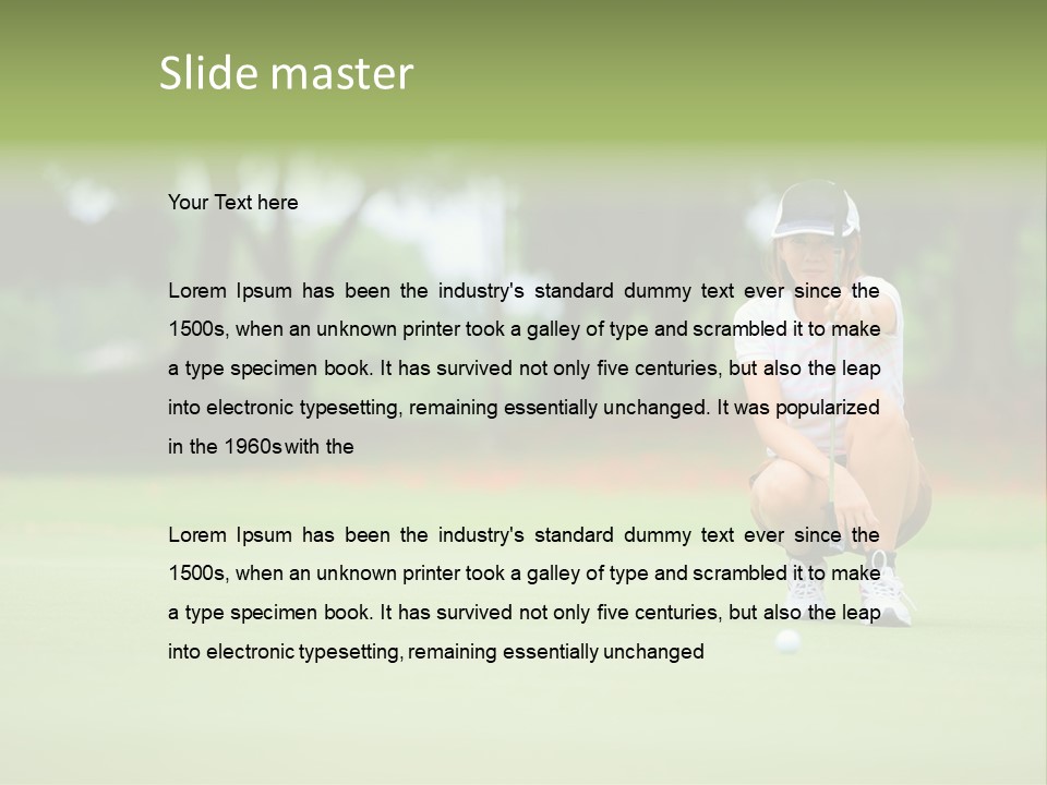 Hole One Thailand PowerPoint Template