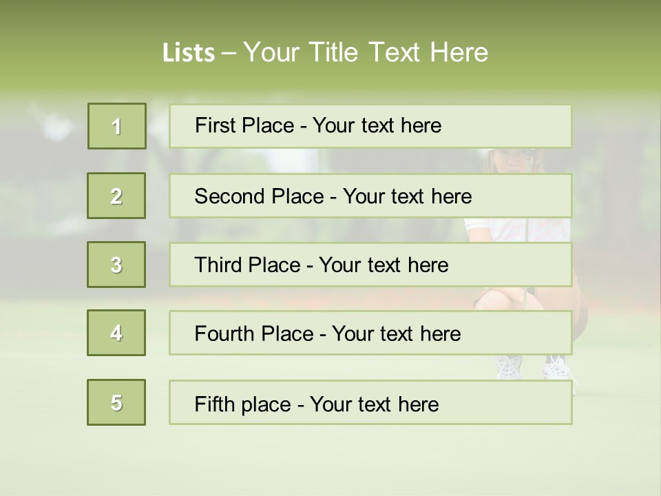 Hole One Thailand PowerPoint Template