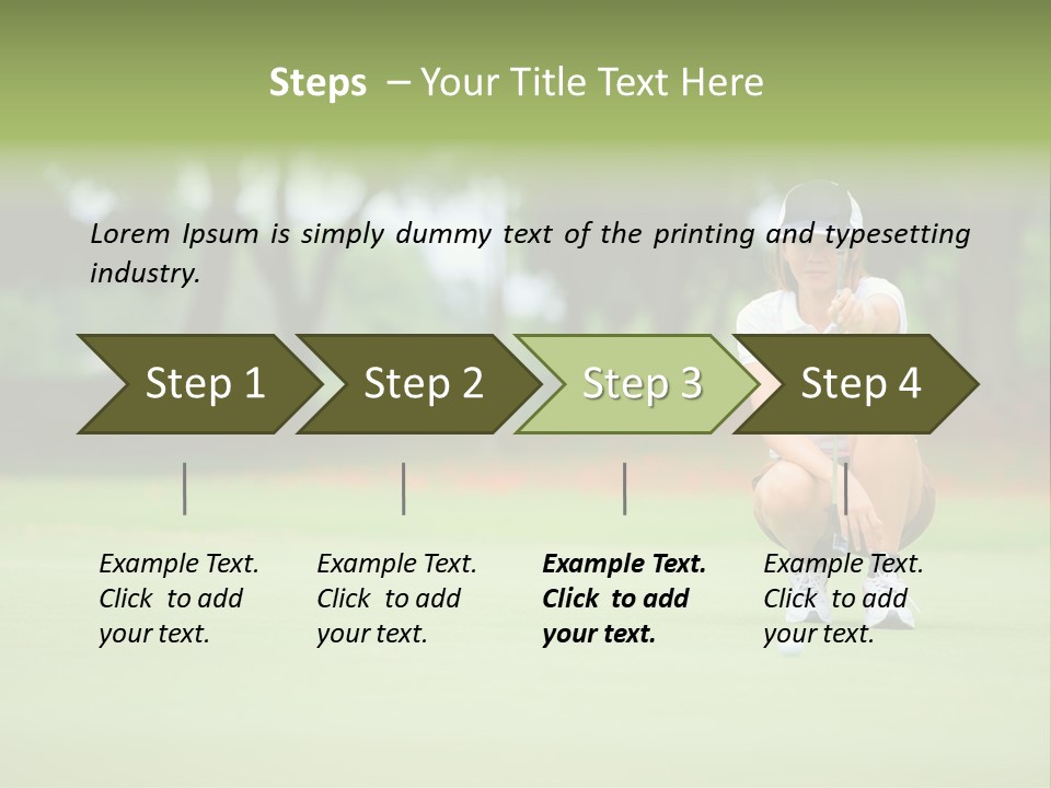 Hole One Thailand PowerPoint Template