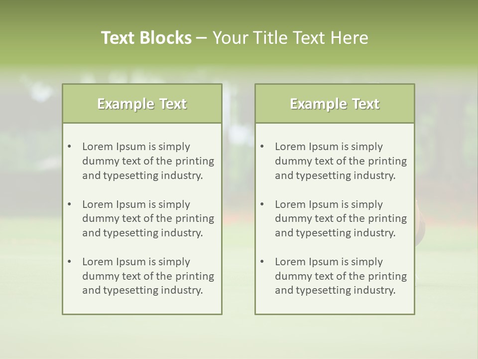 Hole One Thailand PowerPoint Template