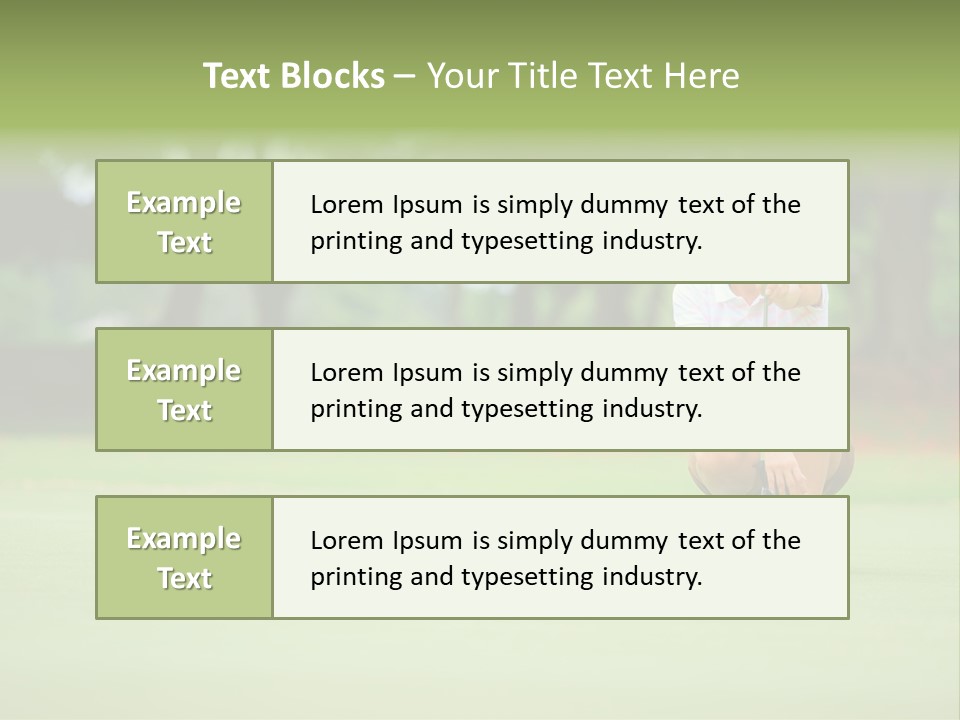 Hole One Thailand PowerPoint Template