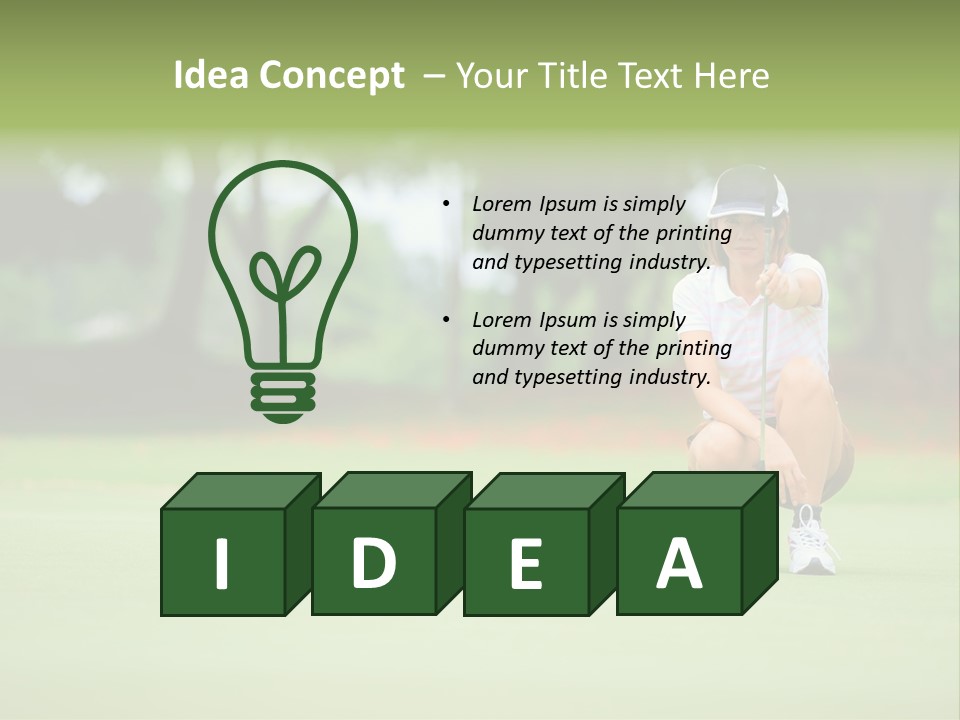 Hole One Thailand PowerPoint Template