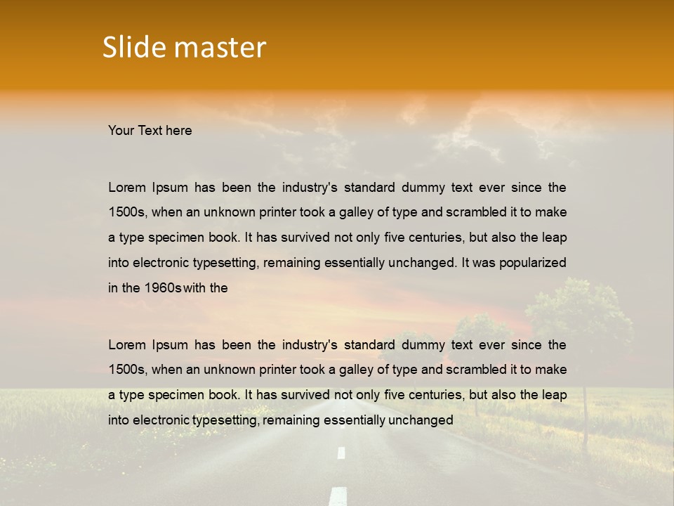 Sunlight Grass Sunny PowerPoint Template