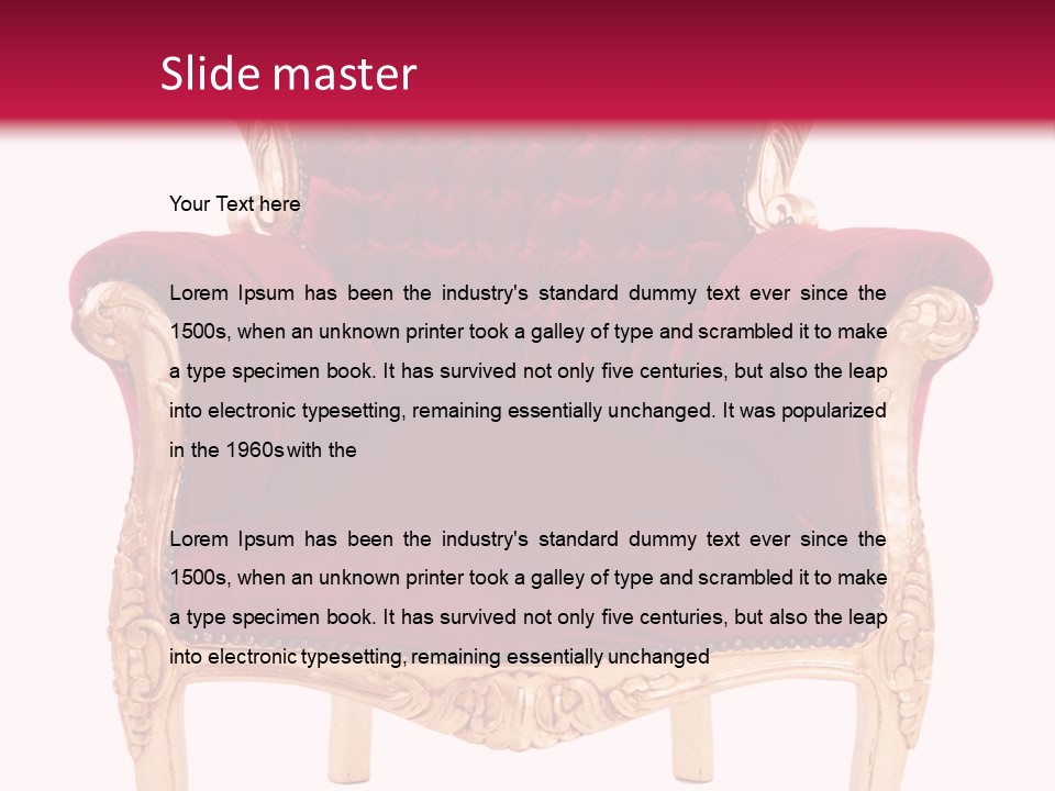 Interior Leather Vintage PowerPoint Template