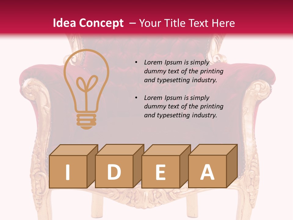 Interior Leather Vintage PowerPoint Template