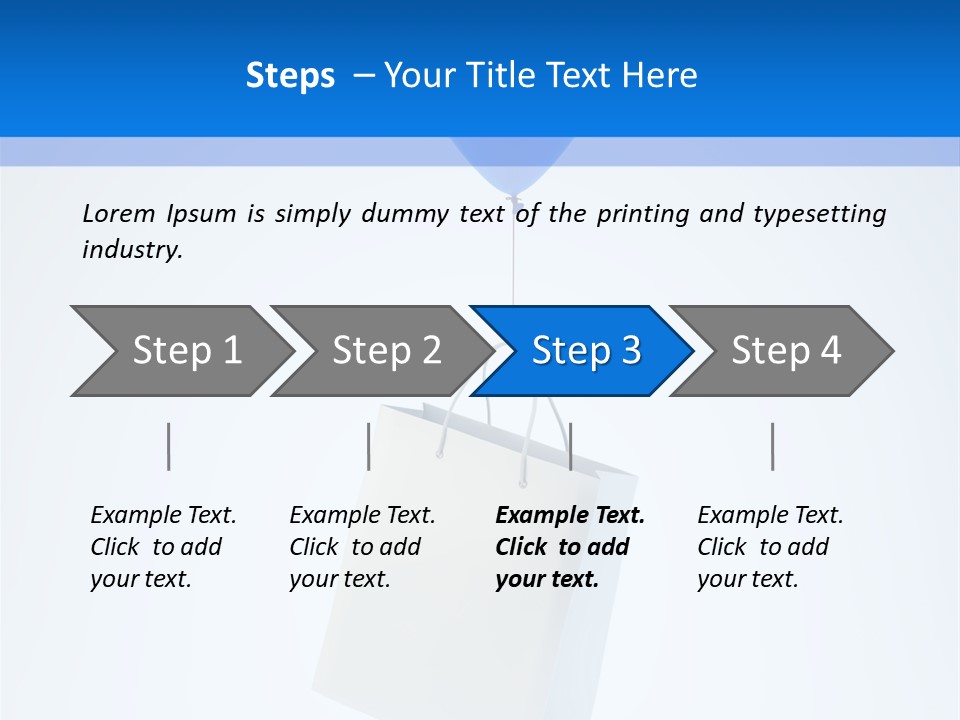Packet Gift Handle PowerPoint Template
