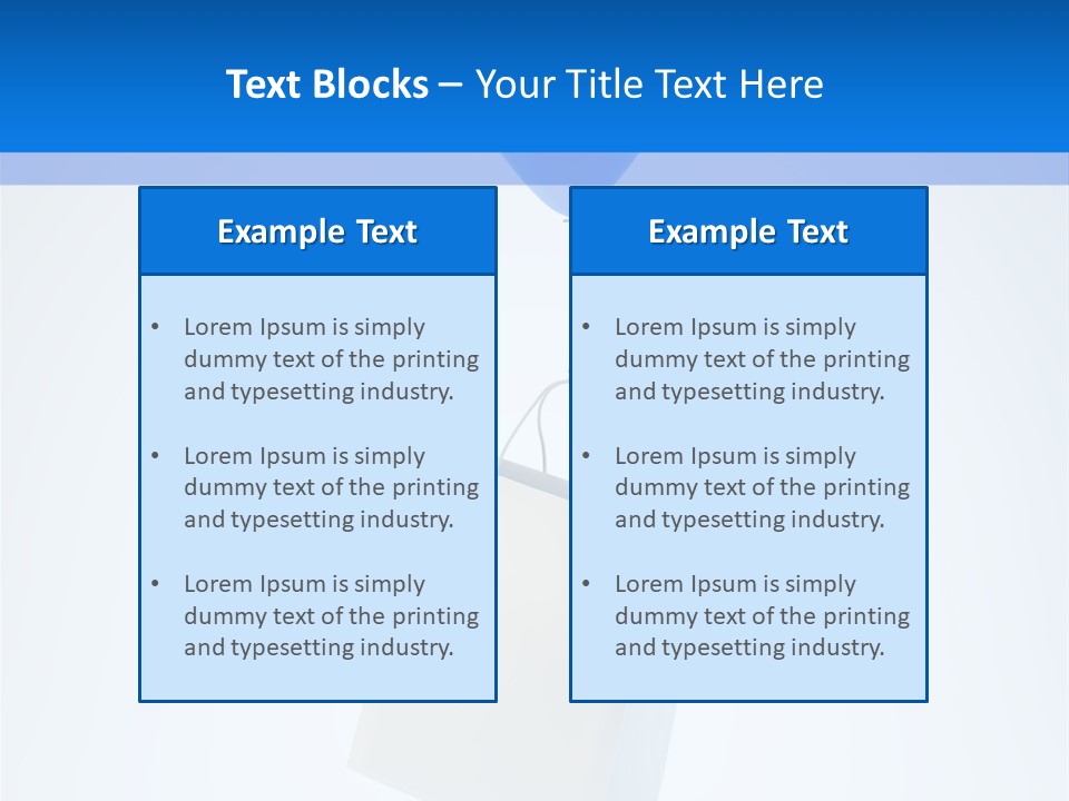 Packet Gift Handle PowerPoint Template