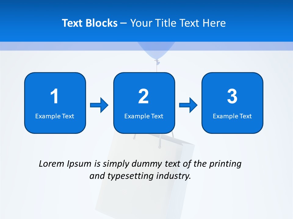 Packet Gift Handle PowerPoint Template