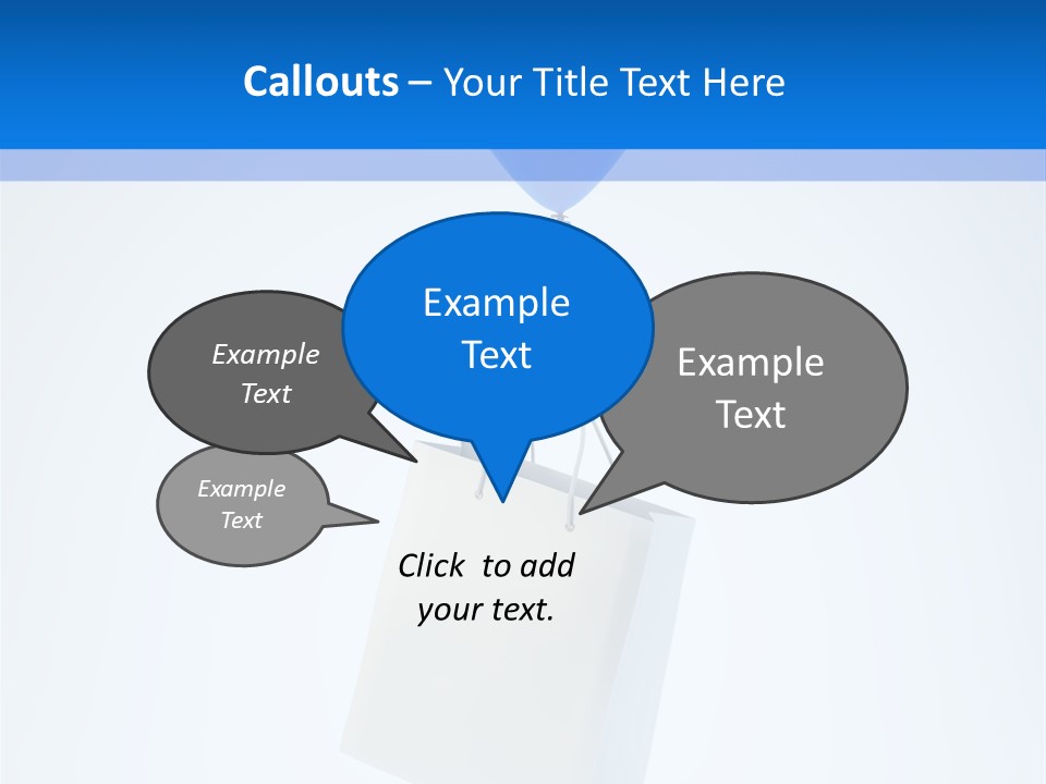 Packet Gift Handle PowerPoint Template
