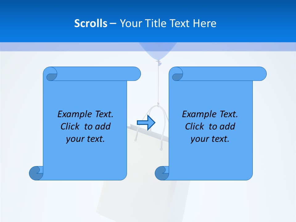 Packet Gift Handle PowerPoint Template