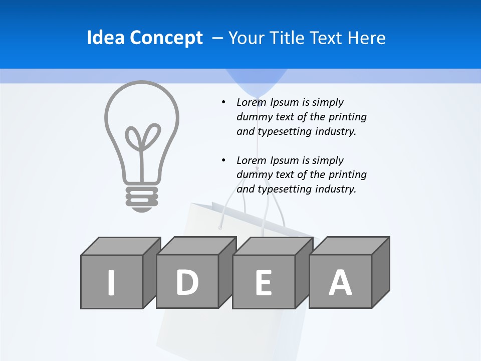 Packet Gift Handle PowerPoint Template