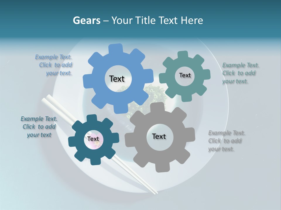 Plate Ocean Tourism PowerPoint Template