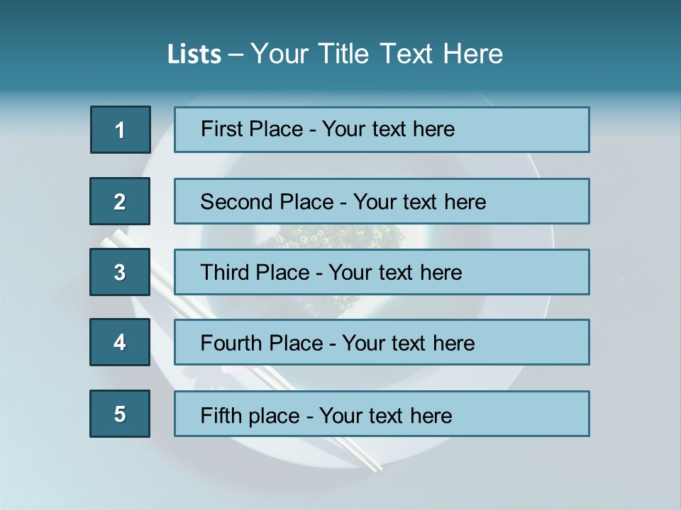 Plate Ocean Tourism PowerPoint Template
