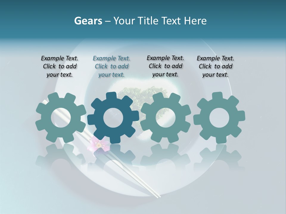 Plate Ocean Tourism PowerPoint Template