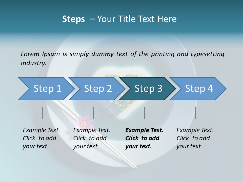 Plate Ocean Tourism PowerPoint Template