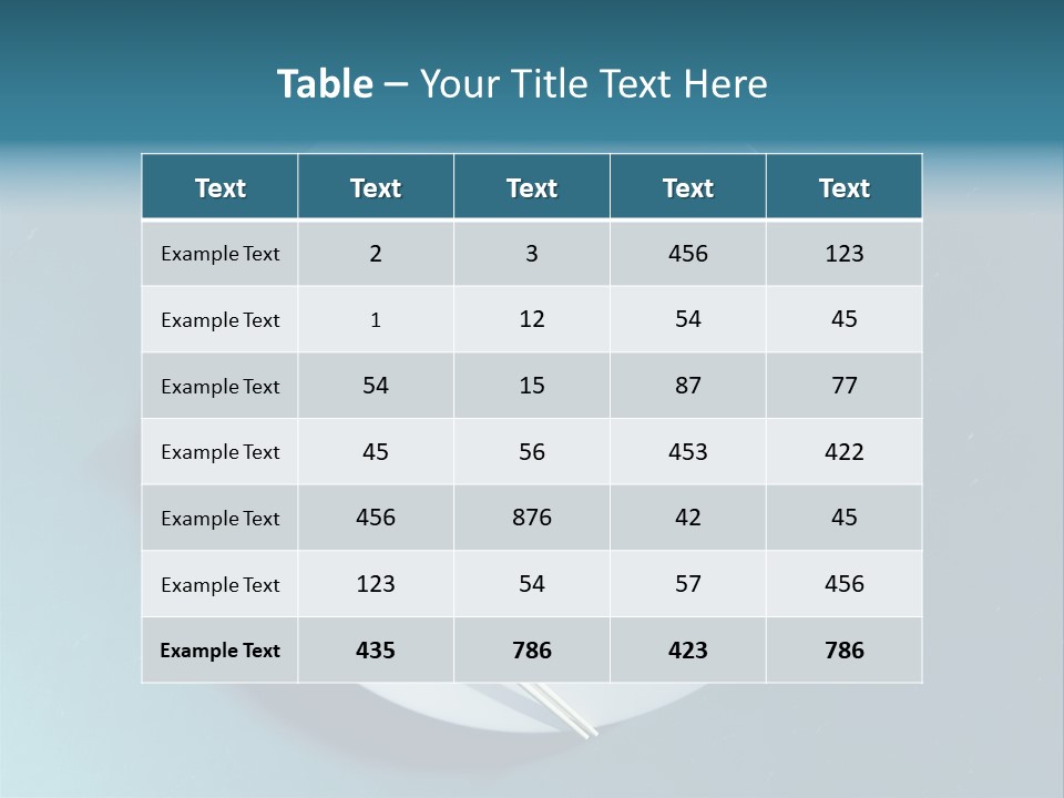 Plate Ocean Tourism PowerPoint Template