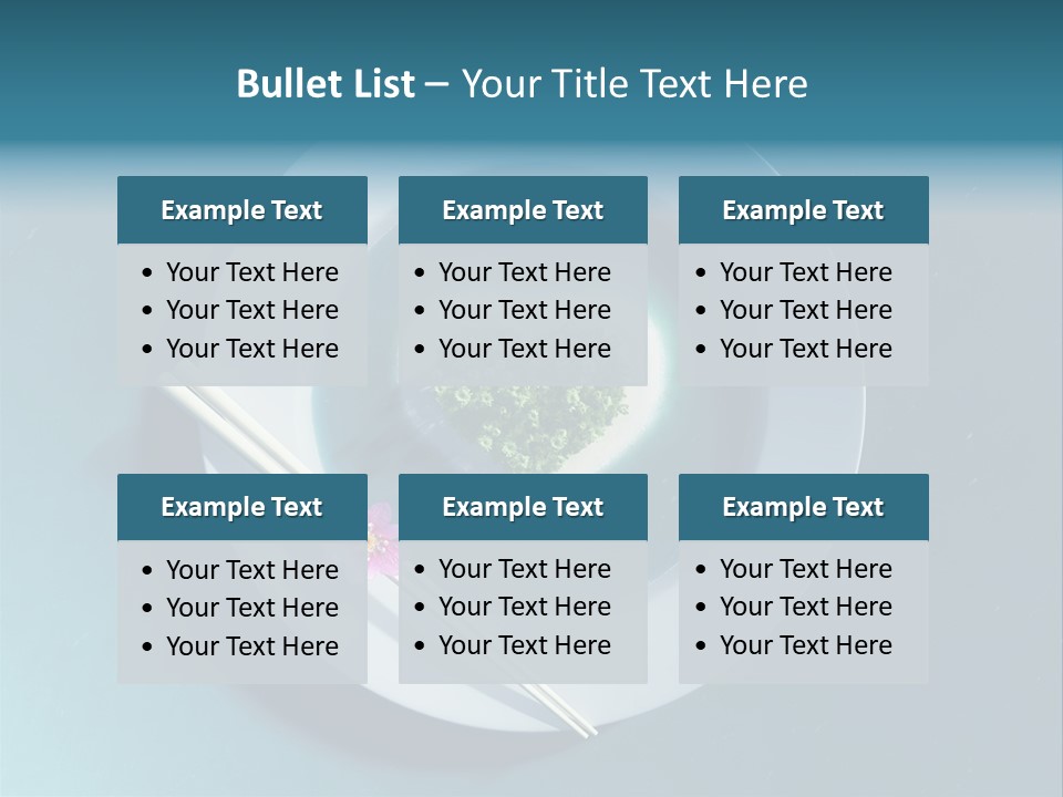 Plate Ocean Tourism PowerPoint Template