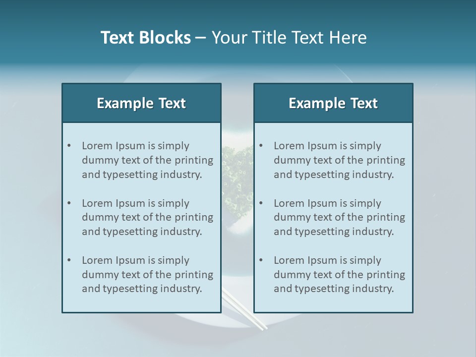 Plate Ocean Tourism PowerPoint Template
