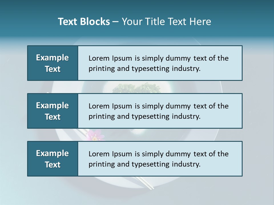 Plate Ocean Tourism PowerPoint Template