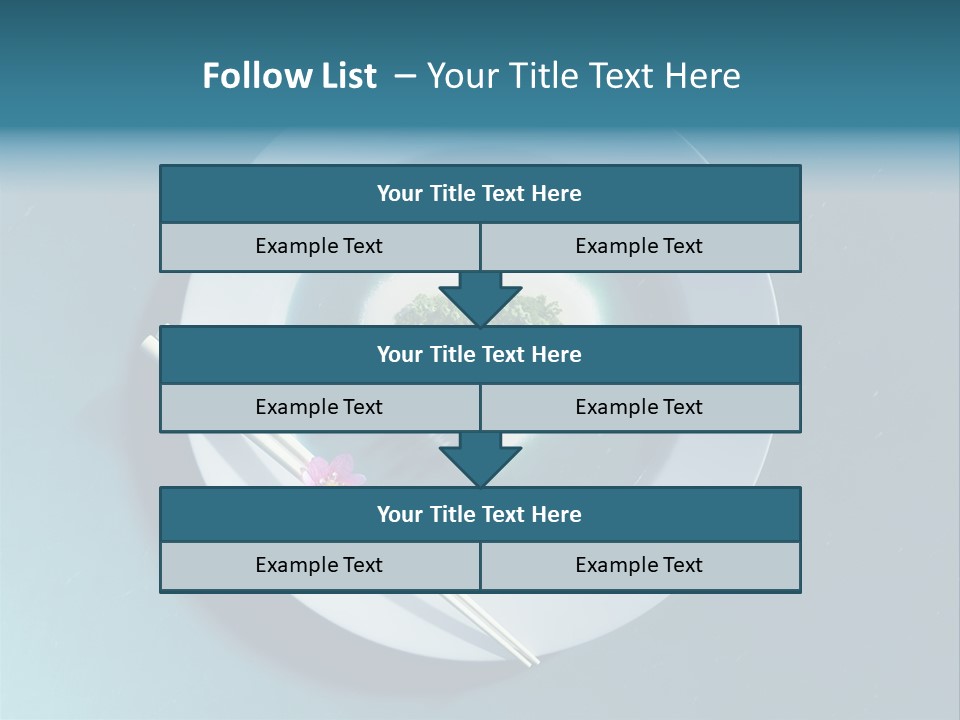 Plate Ocean Tourism PowerPoint Template