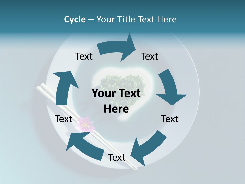 Plate Ocean Tourism PowerPoint Template