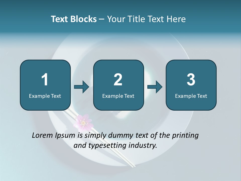 Plate Ocean Tourism PowerPoint Template