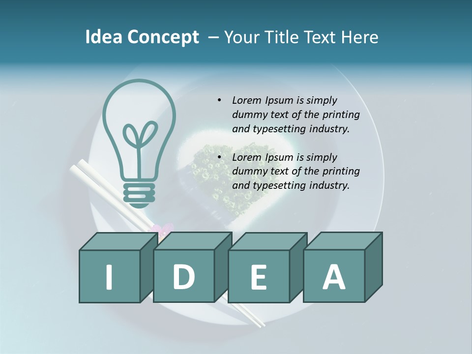 Plate Ocean Tourism PowerPoint Template