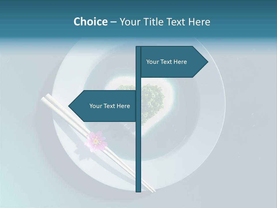 Plate Ocean Tourism PowerPoint Template