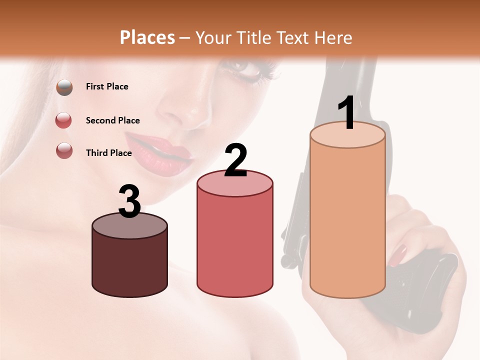 Model Fashion Pose PowerPoint Template