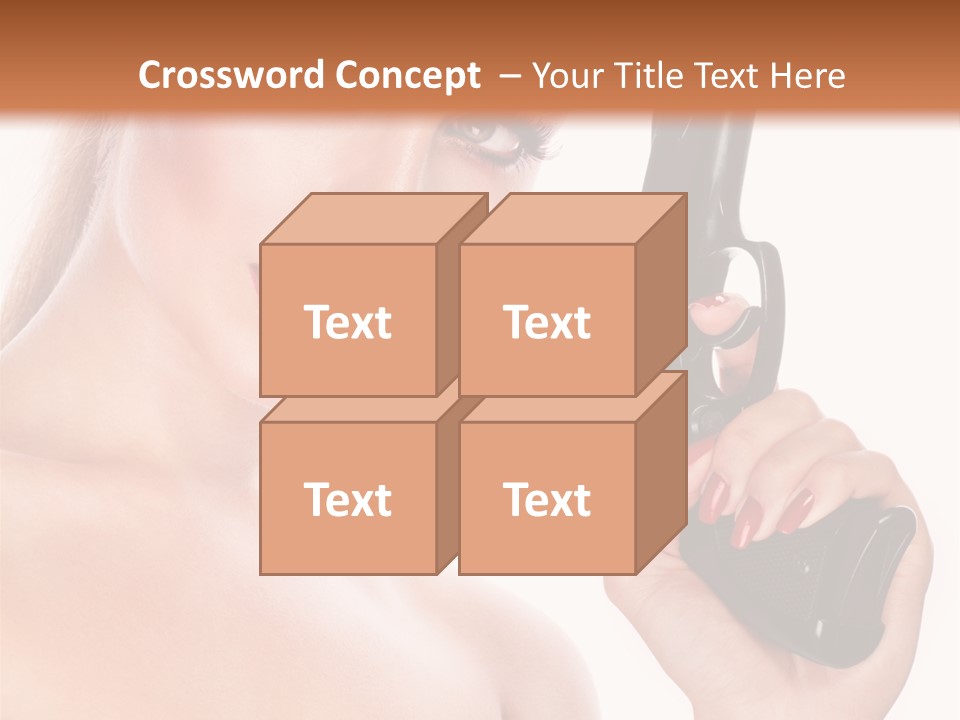 Model Fashion Pose PowerPoint Template