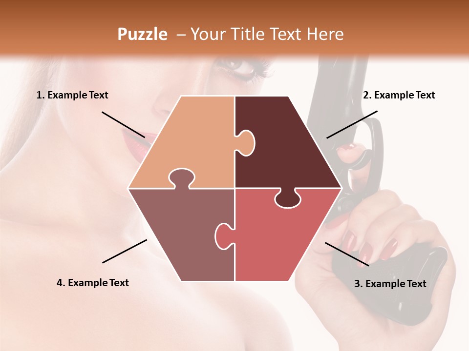 Model Fashion Pose PowerPoint Template