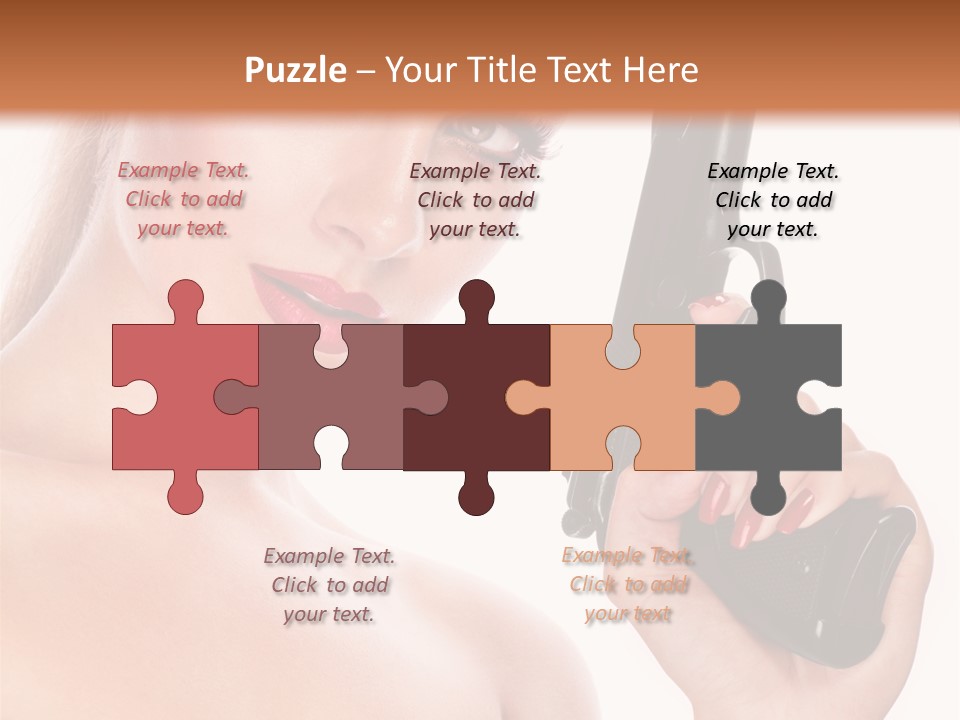 Model Fashion Pose PowerPoint Template