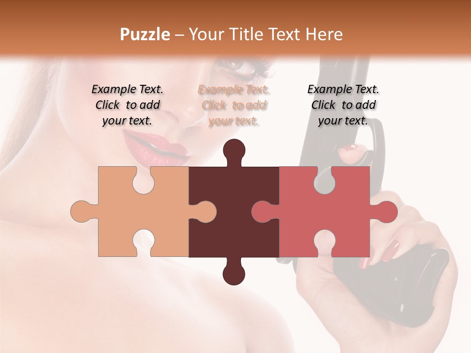 Model Fashion Pose PowerPoint Template