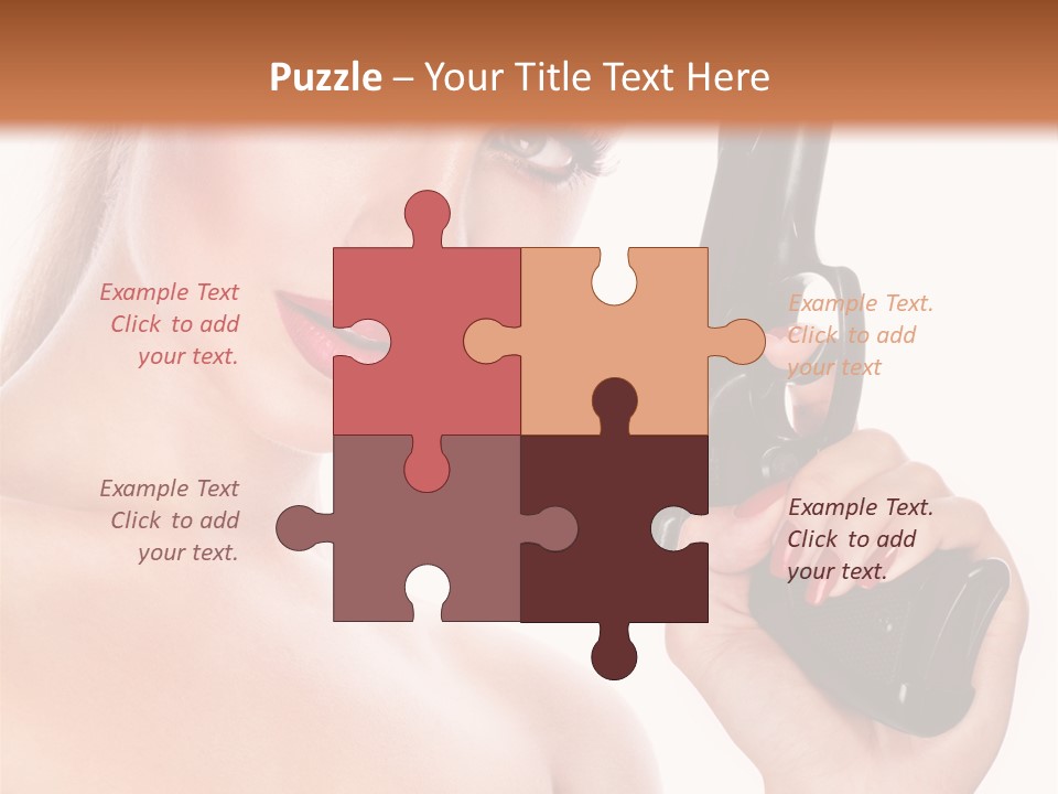 Model Fashion Pose PowerPoint Template