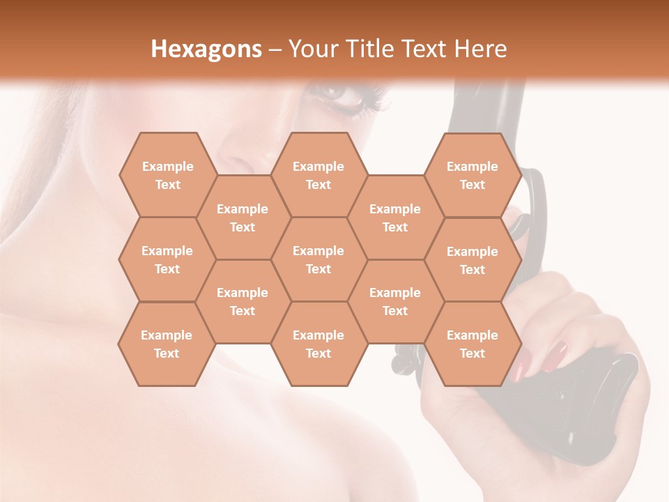 Model Fashion Pose PowerPoint Template