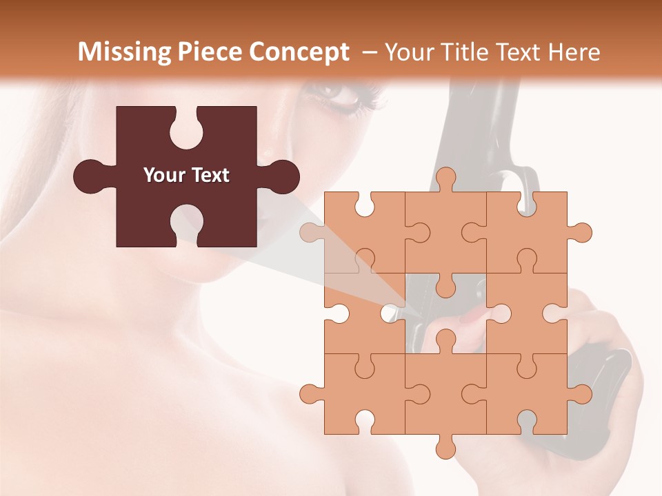 Model Fashion Pose PowerPoint Template