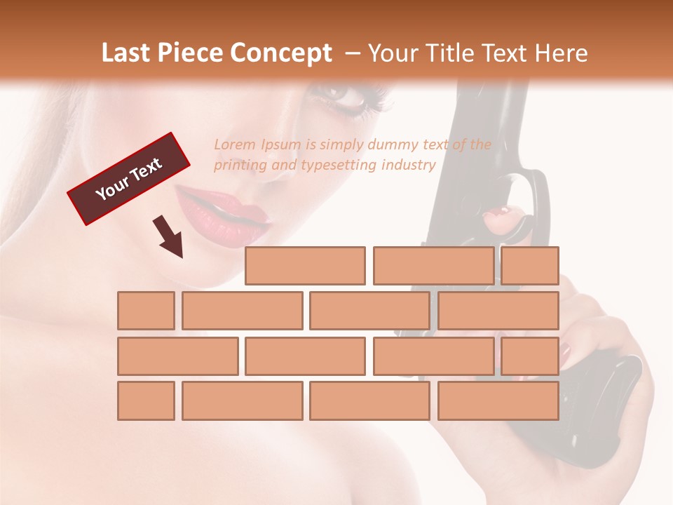 Model Fashion Pose PowerPoint Template