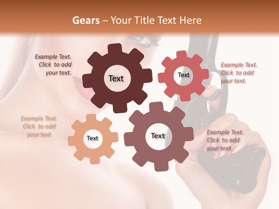 Model Fashion Pose PowerPoint Template