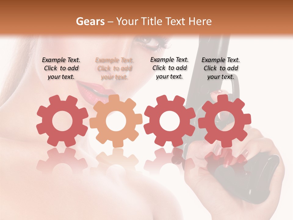 Model Fashion Pose PowerPoint Template