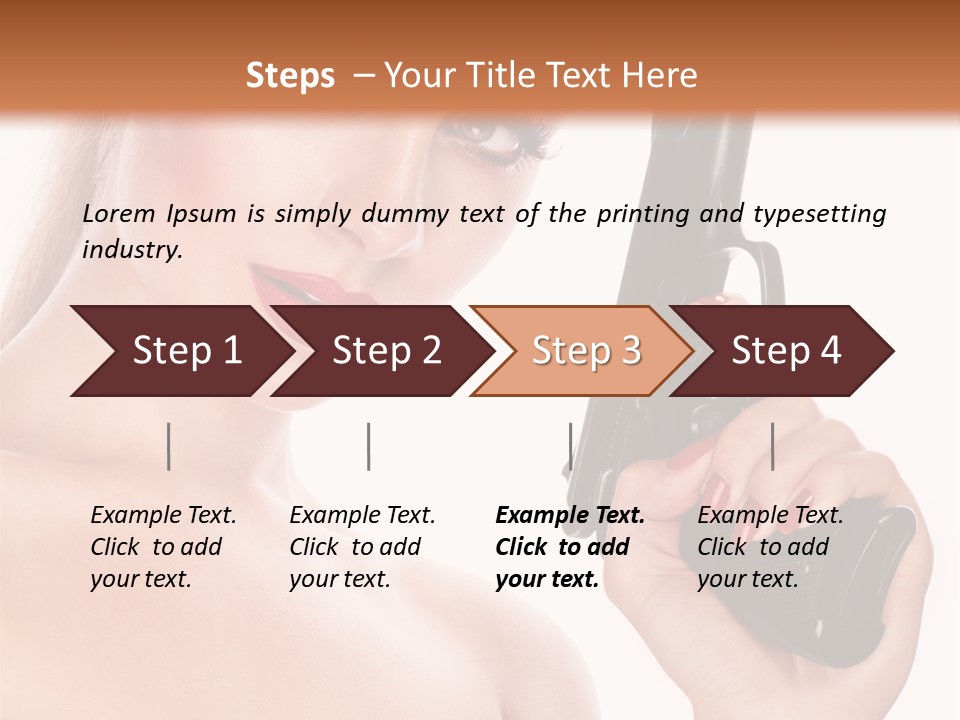 Model Fashion Pose PowerPoint Template