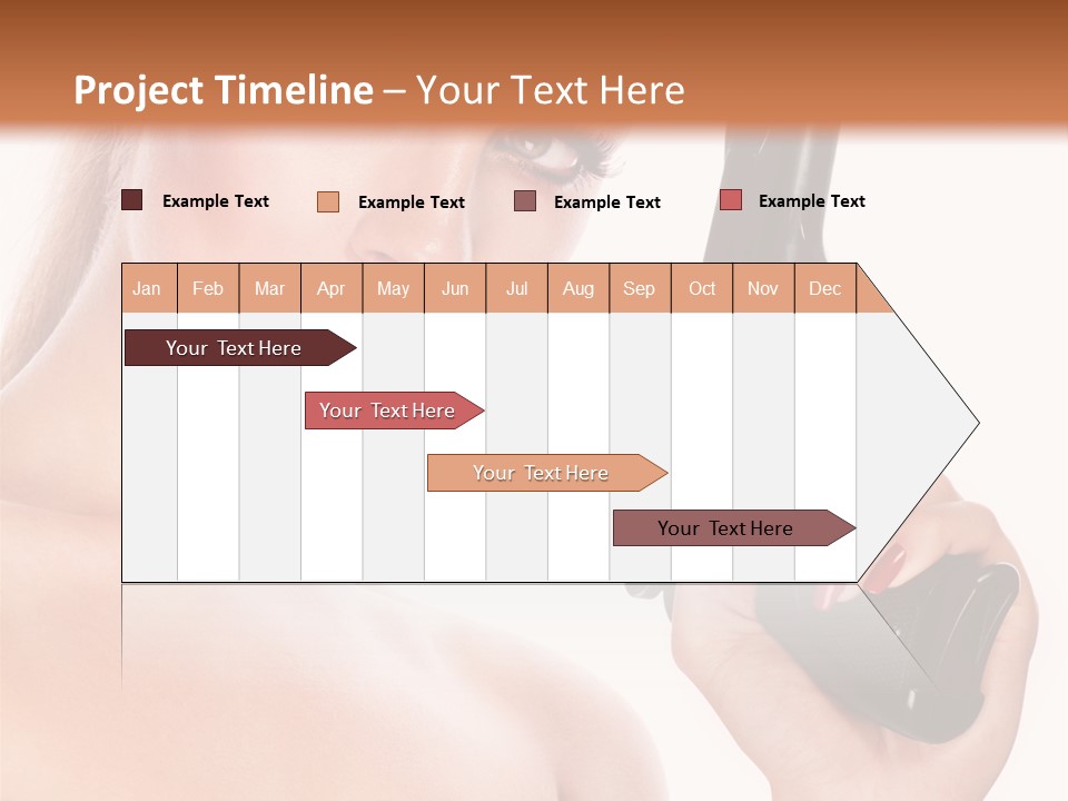 Model Fashion Pose PowerPoint Template