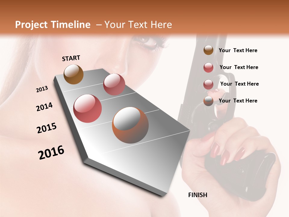 Model Fashion Pose PowerPoint Template